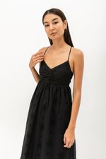 LEIRIA PADDED OPEN BACK MAXI DRESS