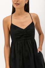 LEIRIA PADDED OPEN BACK MAXI DRESS