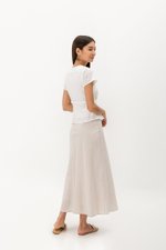 CHARMAINE EYELET WRAP TOP