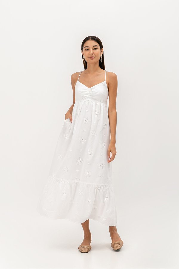 LEIRIA PADDED OPEN BACK MAXI DRESS