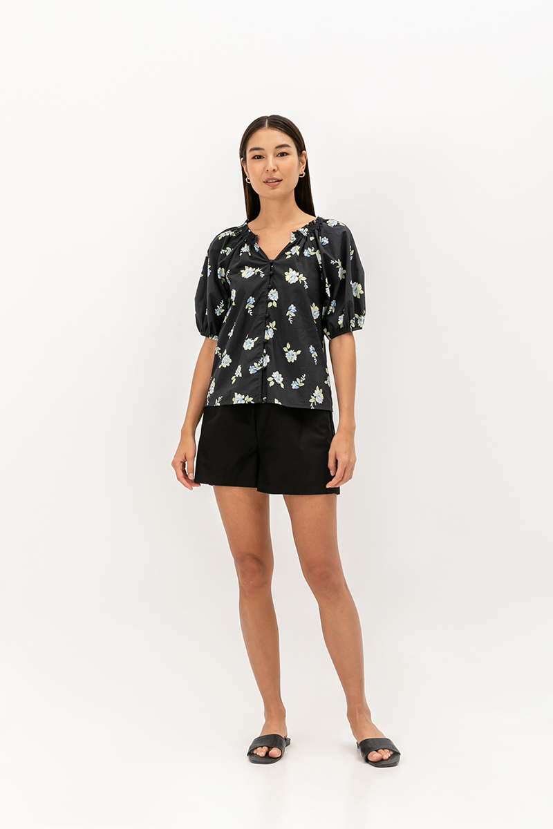 KEW FLORAL BUTTONDOWN BLOUSE