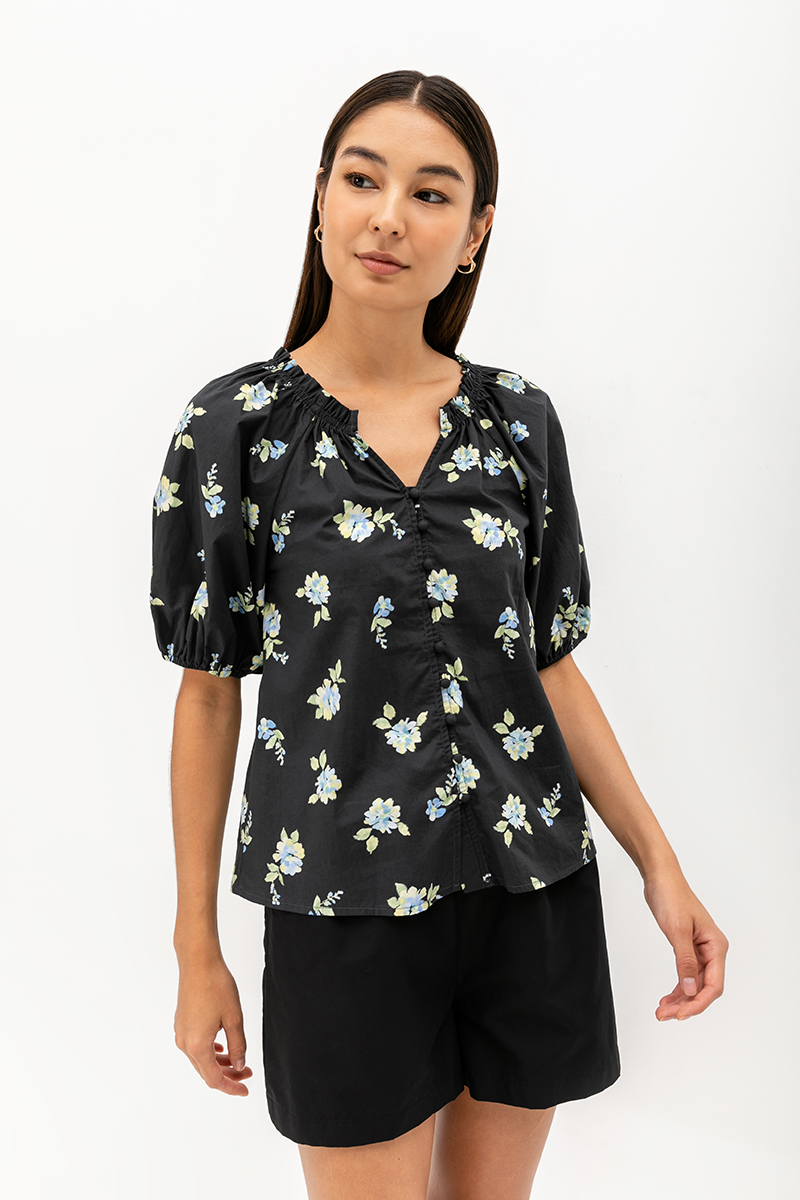 KEW FLORAL BUTTONDOWN BLOUSE