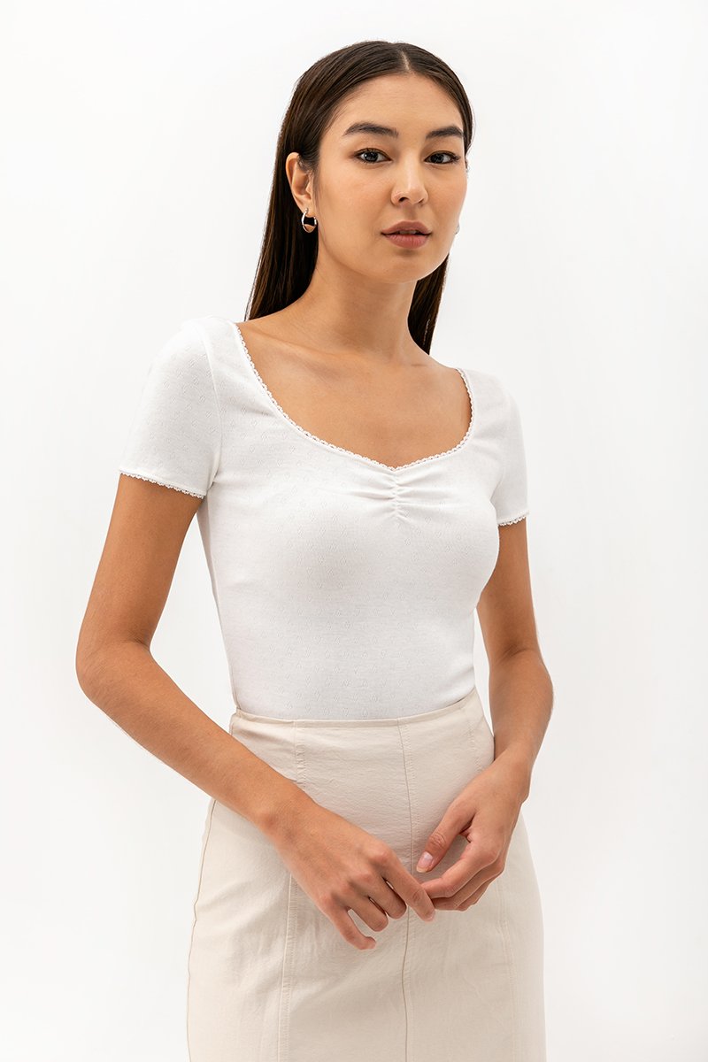 GRACIE POINTELLE TEE