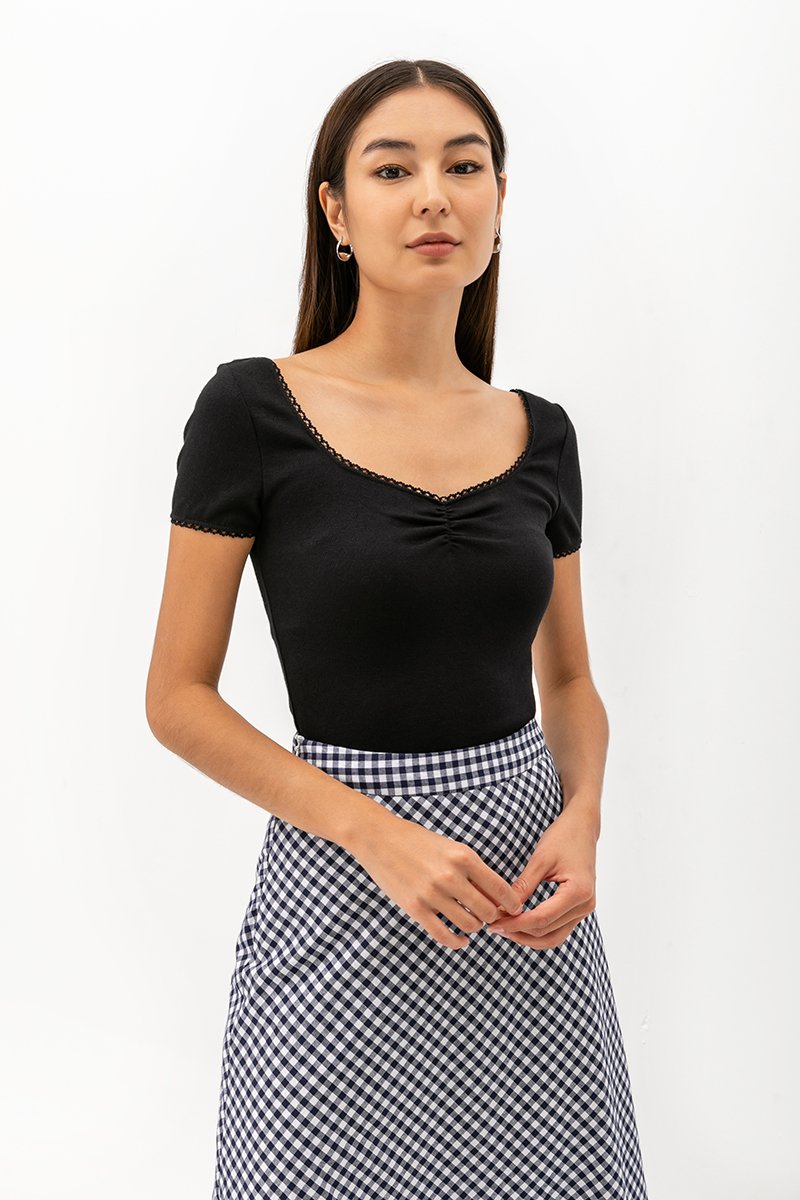 GRACIE POINTELLE TEE