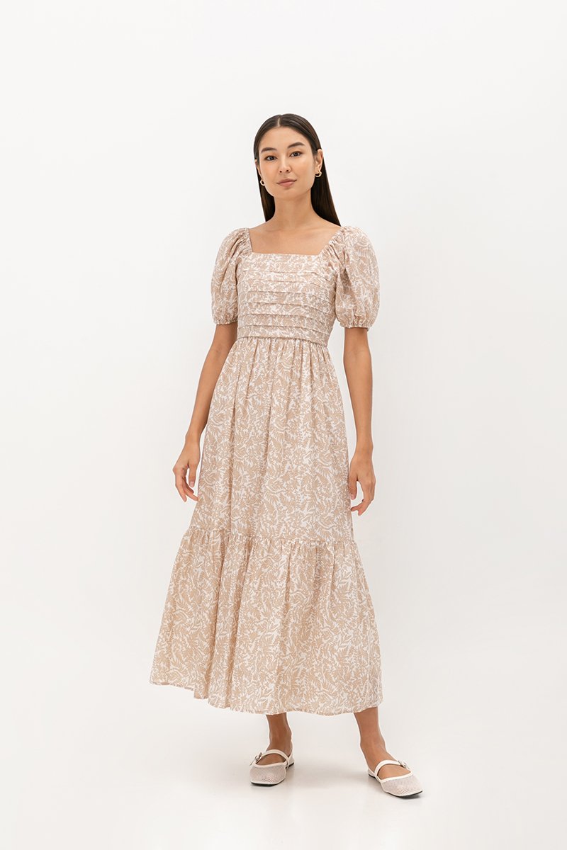 NATALINE BOTANICAL PANEL MIDI DRESS NATALINE BOTANICAL PANEL MIDI DRESS