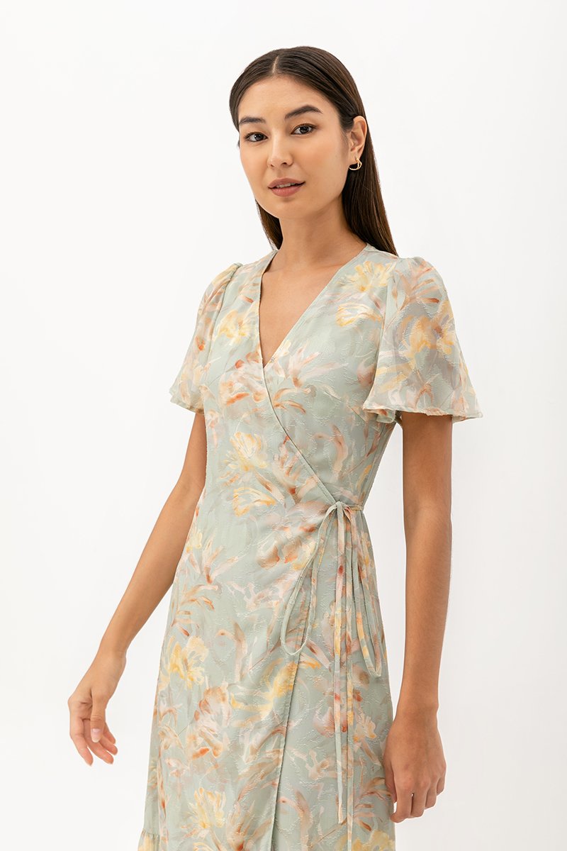 LILYA MAXI WRAP DRESS