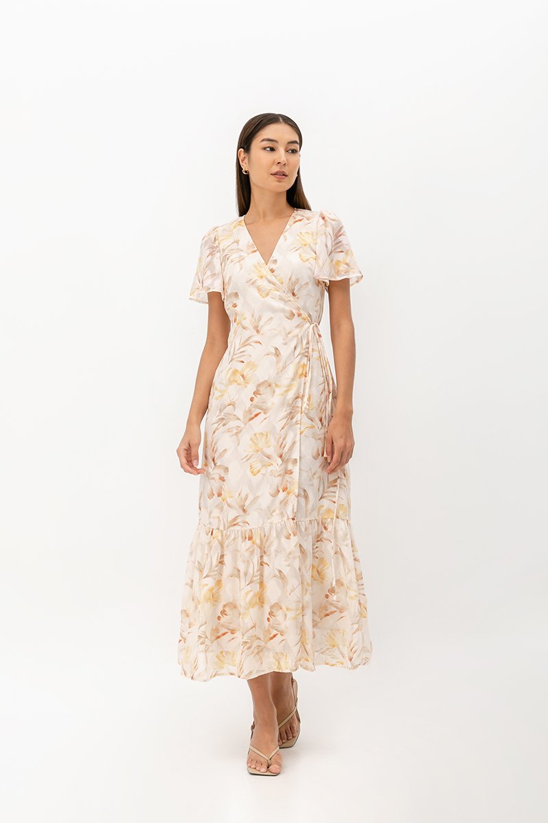 LILYA MAXI WRAP DRESS