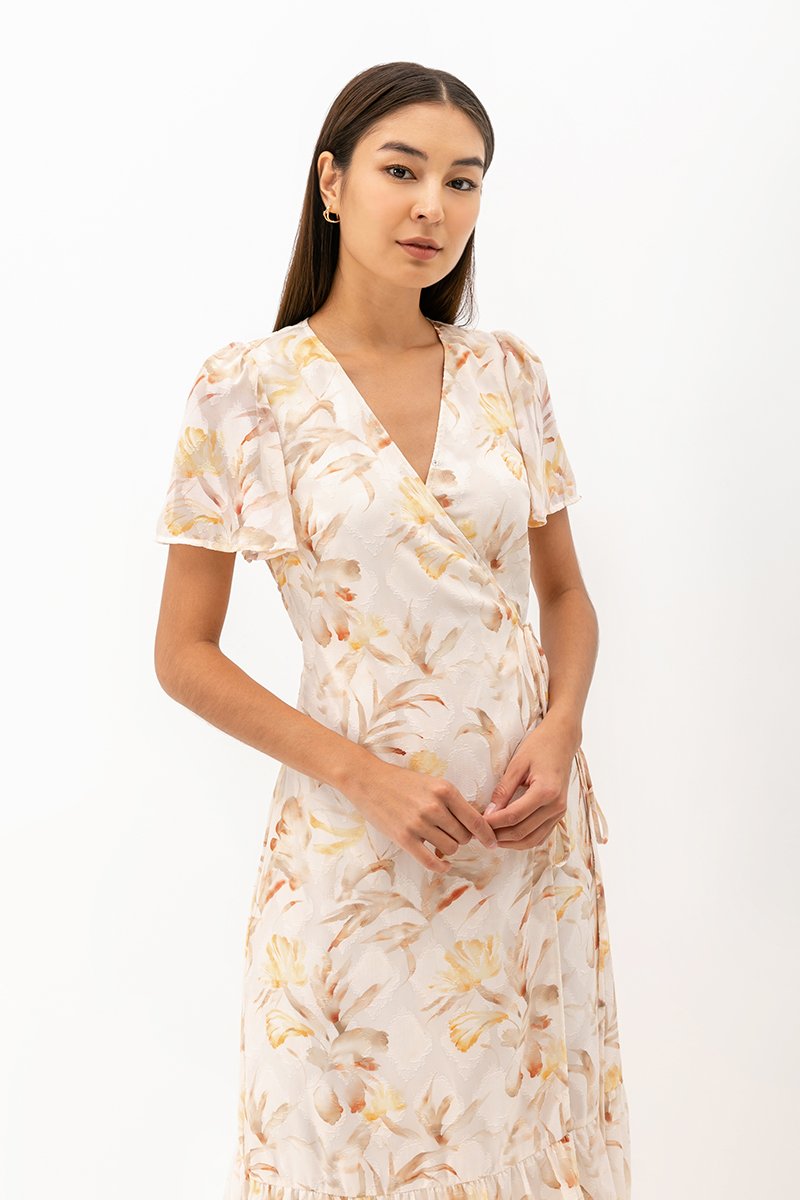 LILYA MAXI WRAP DRESS