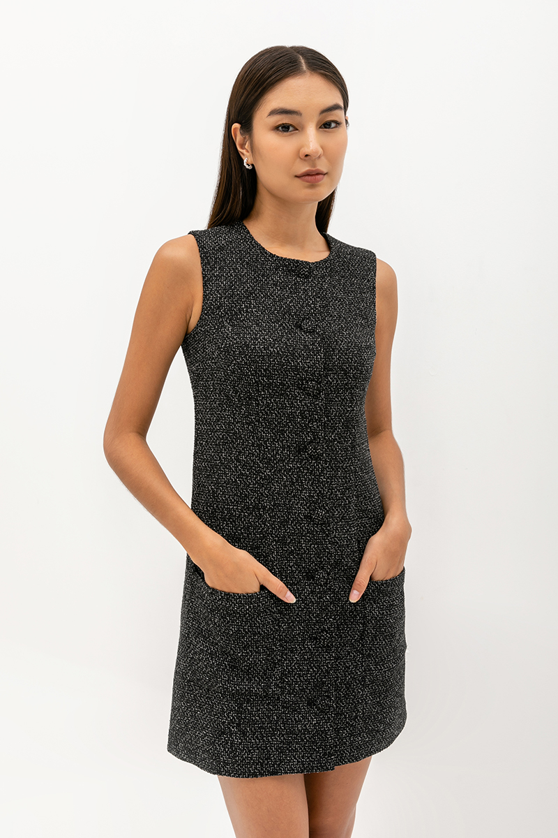 EMILEE SHEATH TWEED DRESS