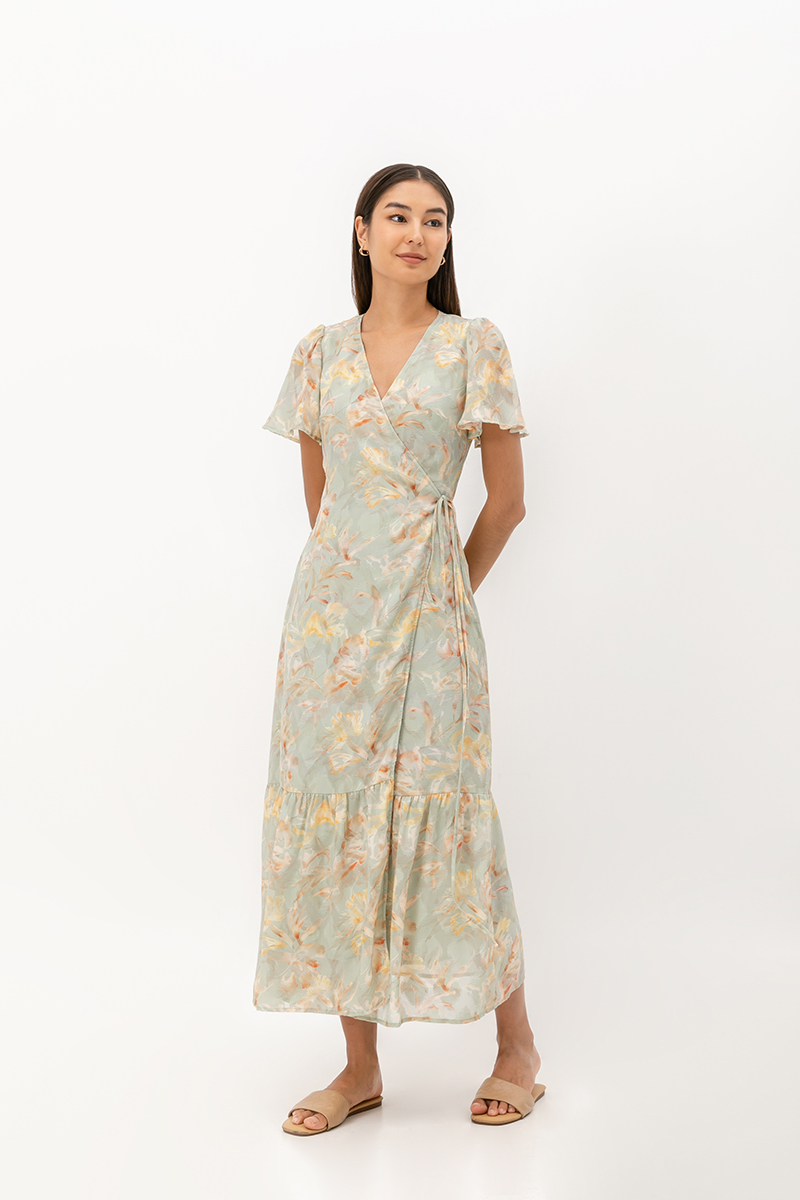 LILYA MAXI WRAP DRESS