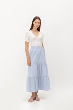 CHERIE SCALLOP KNIT TOP W SLEEVES