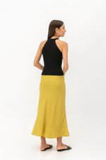 DARINA HALTER BUTTONDOWN KNIT TOP