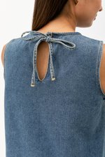 DUNE DENIM SHIFT MINI DRESS DUNE DENIM SHIFT MINI DRESS
