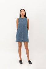 DUNE DENIM SHIFT MINI DRESS DUNE DENIM SHIFT MINI DRESS