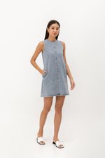 DUNE DENIM SHIFT MINI DRESS DUNE DENIM SHIFT MINI DRESS