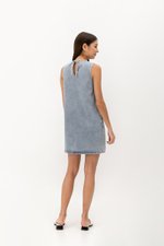DUNE DENIM SHIFT MINI DRESS DUNE DENIM SHIFT MINI DRESS