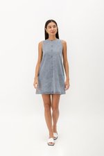 DUNE DENIM SHIFT MINI DRESS DUNE DENIM SHIFT MINI DRESS
