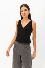 DORALYNN EYELET TOP