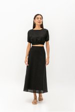 CHERIE EYELET BIAS CUT SKIRT
