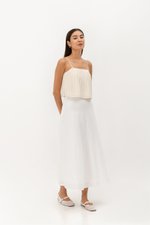 CHERIE EYELET BIAS CUT SKIRT