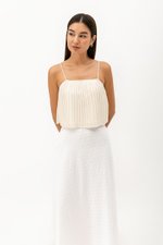CHERIE EYELET BIAS CUT SKIRT