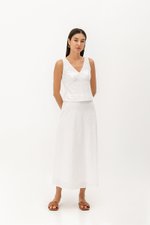 CHERIE EYELET BIAS CUT SKIRT