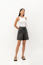 CLIFTON RAW EDGE LONG DENIM SHORTS CLIFTON RAW EDGE LONG DENIM SHORTS