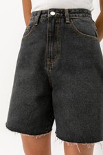 CLIFTON RAW EDGE LONG DENIM SHORTS CLIFTON RAW EDGE LONG DENIM SHORTS