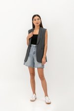 CLIFTON RAW EDGE LONG DENIM SHORTS CLIFTON RAW EDGE LONG DENIM SHORTS