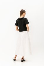 SHYE RUFFLE COLLAR EYELET TOP SHYE RUFFLE COLLAR EYELET TOP