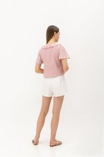 SHYE RUFFLE COLLAR EYELET TOP SHYE RUFFLE COLLAR EYELET TOP