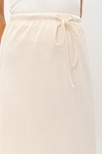 ALEXIS DRAWSTRING MIDI SKIRT