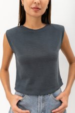 ARIA PADDED SHOULDER TOP