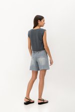 ARIA PADDED SHOULDER TOP