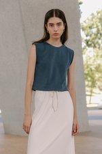 ARIA PADDED SHOULDER TOP