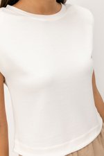 ARIA PADDED SHOULDER TOP