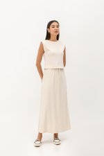 ARIA PADDED SHOULDER TOP
