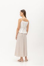 DAVIS BUTTONDOWN LINEN VEST TOP