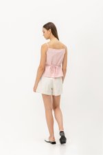 DAVIS BUTTONDOWN LINEN VEST TOP