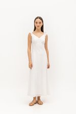 RACHELLE FLUTTER SLEEVE EYELET MIDI DRESS RACHELLE FLUTTER SLEEVE EYELET MIDI DRESS