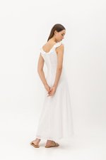 RACHELLE FLUTTER SLEEVE EYELET MIDI DRESS RACHELLE FLUTTER SLEEVE EYELET MIDI DRESS
