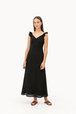 RACHELLE FLUTTER SLEEVE EYELET MIDI DRESS RACHELLE FLUTTER SLEEVE EYELET MIDI DRESS