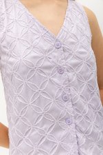 SPIROGRAPH BUTTONDOWN VEST TOP