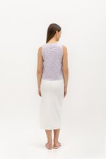 SPIROGRAPH BUTTONDOWN VEST TOP