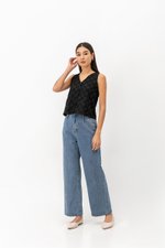 SPIROGRAPH BUTTONDOWN VEST TOP