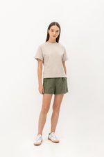 COLLINS ROLLED SLEEVE OVERSIZED TEE