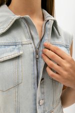 DYLAN SLEEVELESS DENIM MIDI DRESS DYLAN SLEEVELESS DENIM MIDI DRESS
