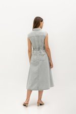DYLAN SLEEVELESS DENIM MIDI DRESS DYLAN SLEEVELESS DENIM MIDI DRESS