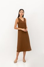 CAROL V BACK SLEEVELESS MAXI DRESS