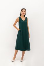 CAROL V BACK SLEEVELESS MAXI DRESS
